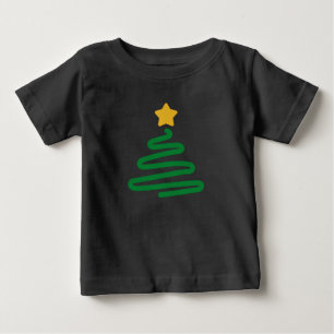 T-shirt Pour Bébé Sapin de Noël drôle