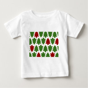 T-shirt Pour Bébé Sapins de Noël Motif de Fêtes