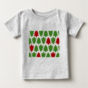 T-shirt Pour Bébé Sapins de Noël Motif de Fêtes