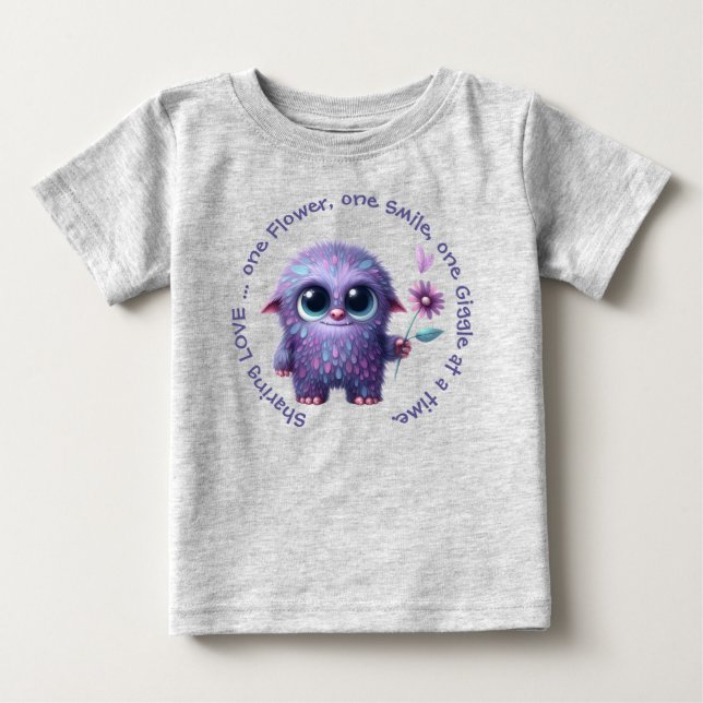 T-shirt Pour Bébé Sarah : Partager l'amour (Devant)