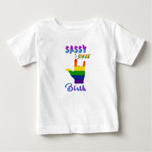 T-shirt Pour Bébé Sassy depuis la naissance