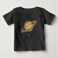 Saturne artistique avec anneaux vibrants