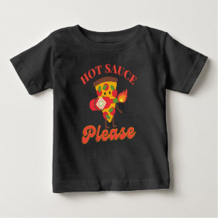 T-SHIRT POUR BÉBÉ SAUCE PIQUANTE S'IL VOUS PLAÎT - AMATEUR DE SAUCE 