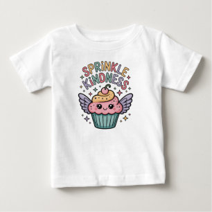 T-shirt Pour Bébé Saupoudrez de gentillesse Cupcake