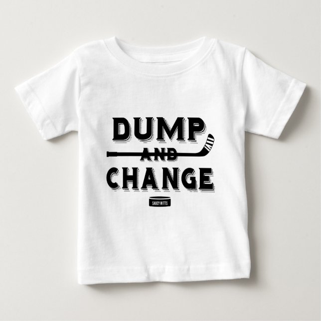 T-shirt Pour Bébé Sauter et changer Hockey Baby (Devant)