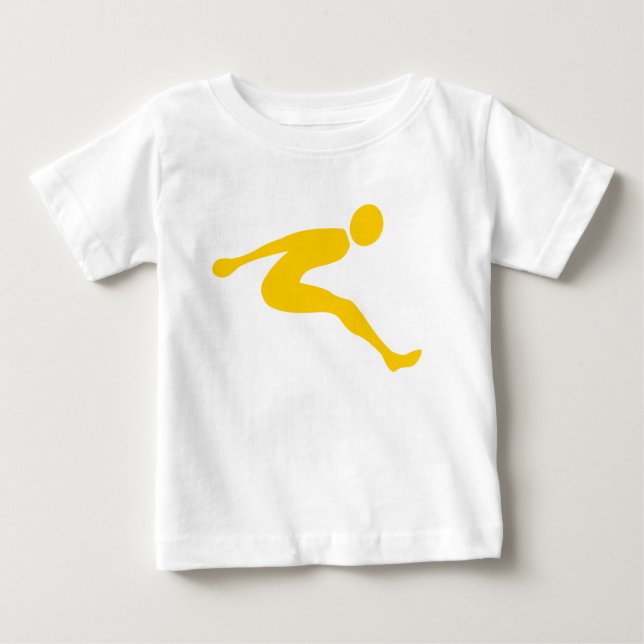 T-shirt Pour Bébé Sauts longs - orange (Devant)
