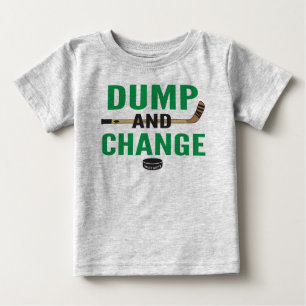 T-shirt Pour Bébé Sauts verts et changer Hockey Baby