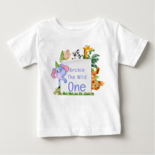 T-shirt Pour Bébé Sauvage Bébé Safari Jungle Baby 1er Anniversaire M