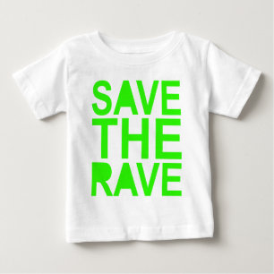 T-shirt Pour Bébé Sauvez la scène du raver NU RAVE vert des années