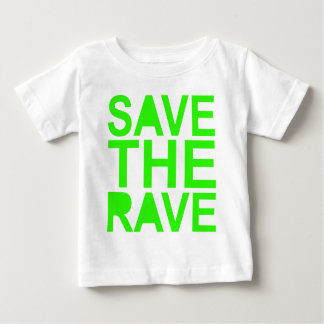 T-shirt Pour Bébé Sauvez la scène du raver NU RAVE vert des années 8