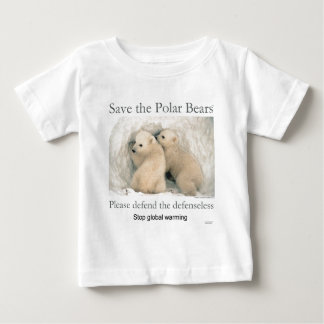 T-shirt Pour Bébé Sauvez les ours blancs