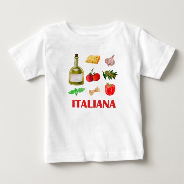 T-shirt Pour Bébé Saveur italienne (Devant)