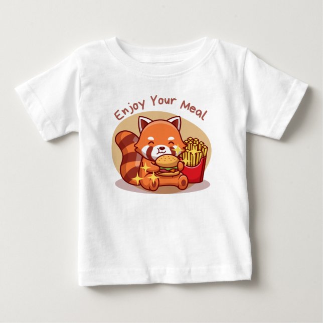 T-shirt Pour Bébé Savourez votre repas (Devant)