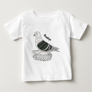 T-shirt Pour Bébé Saxon Shield pigeon bird