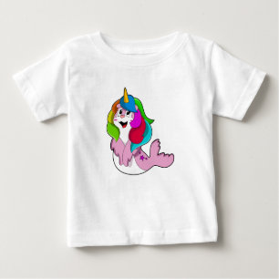 T-shirt Pour Bébé Sceau comme licorne