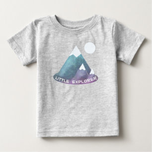T-shirt Pour Bébé Scène de montagne Petit Explorer