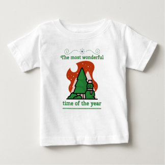 T-shirt Pour Bébé Scène de Noël