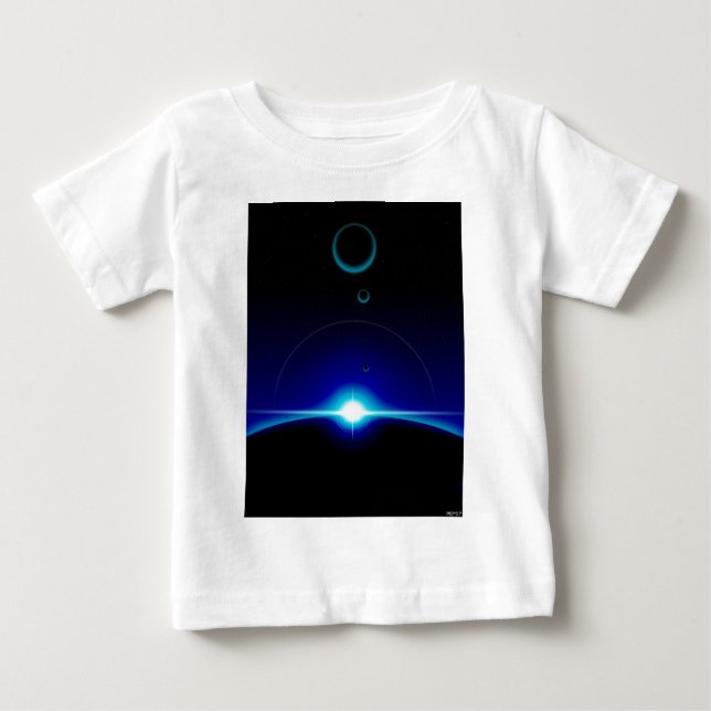 T-shirt Pour Bébé Scène solaire (Devant)