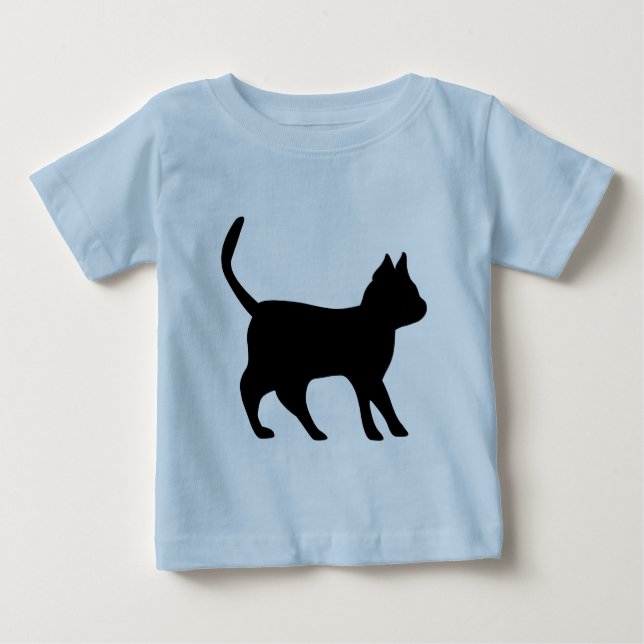 T-shirt Pour Bébé Schwarzer Kater (Devant)