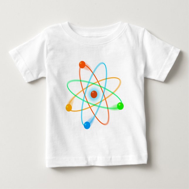 T-shirt Pour Bébé Science de la structure atomique (Devant)