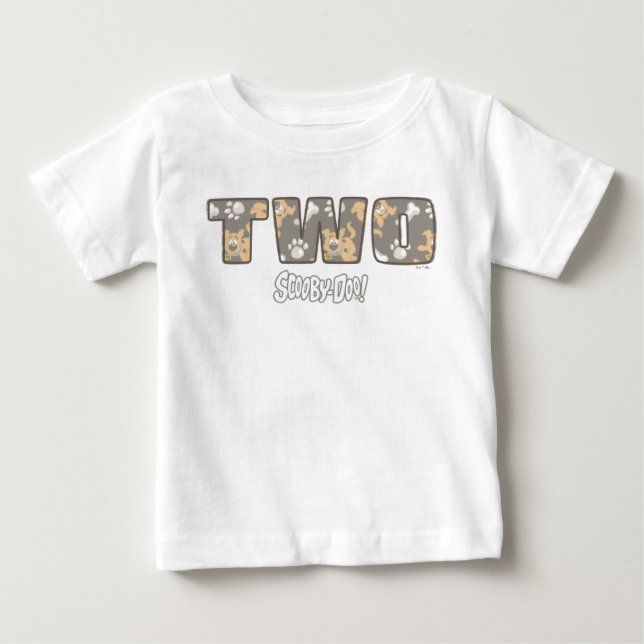 T-shirt Pour Bébé Scooby-Doo Deuxième anniversaire (Devant)