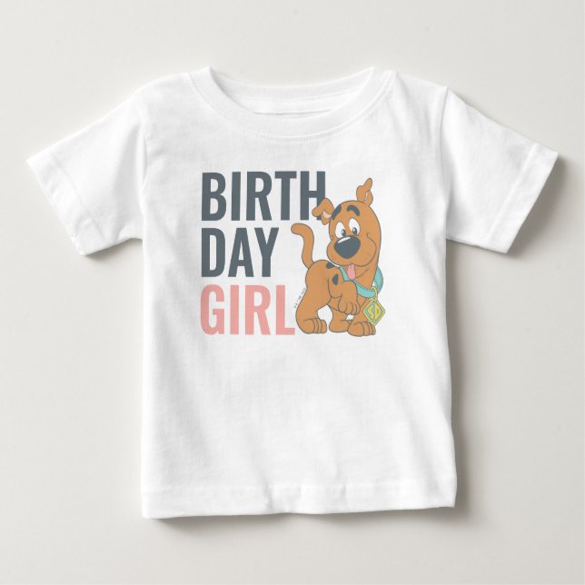 T-shirt Pour Bébé Scooby-Doo Fille du 1er Anniversaire (Devant)