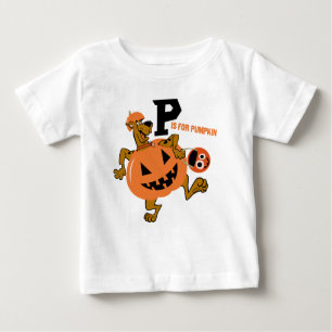 T-shirt Pour Bébé Scooby-Doo P est pour le Citrouille