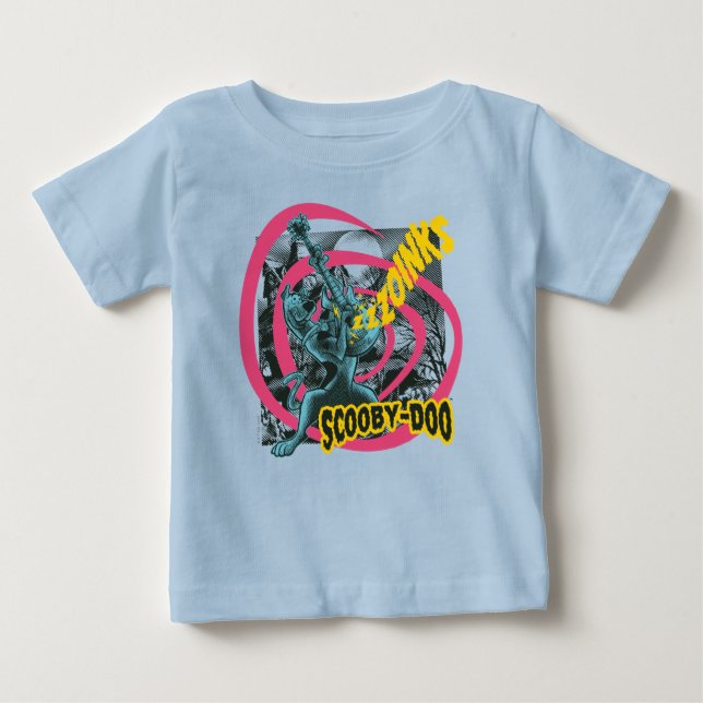 T-shirt Pour Bébé Scooby-Doo Zoinks Punk Guitare Graphisme (Devant)