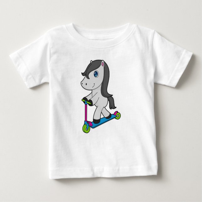 T-shirt Pour Bébé Scooter (Devant)