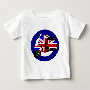 T-shirt Pour Bébé scooter britannique mod sur la cible