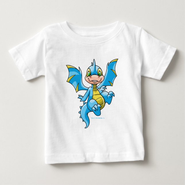 T-shirt Pour Bébé Scorchio bleu curieux (Devant)