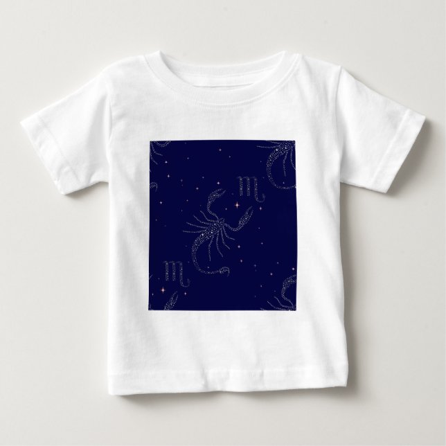 T-shirt Pour Bébé scorpio étoiles (Devant)