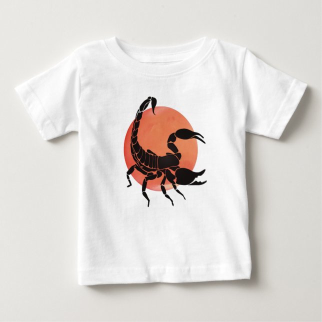 T-shirt Pour Bébé Scorpio, signe zodiaque (Devant)