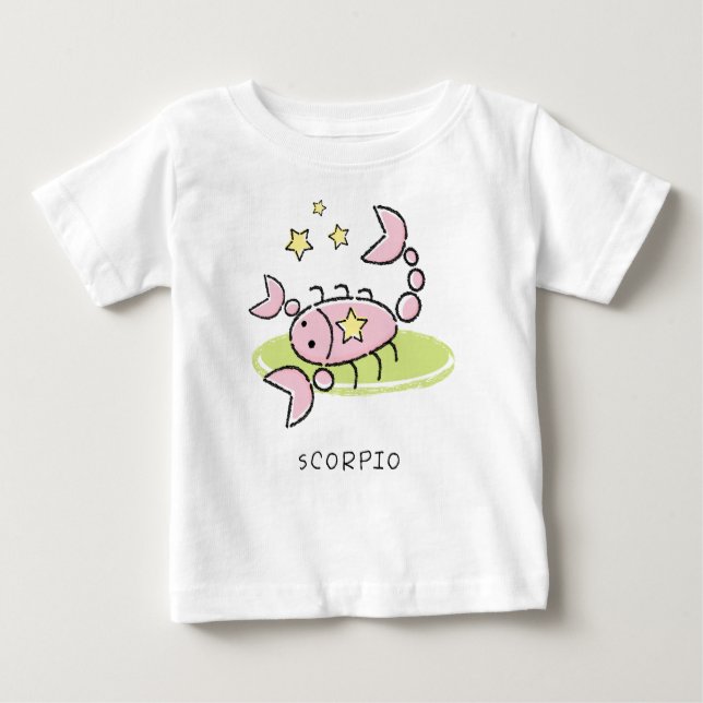 T-shirt Pour Bébé Scorpion de zodiaque (Devant)