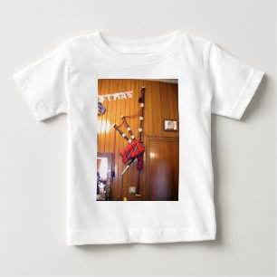 T-shirt Pour Bébé Scotland Bagpipe Tartan Plaid Instrument de musiqu