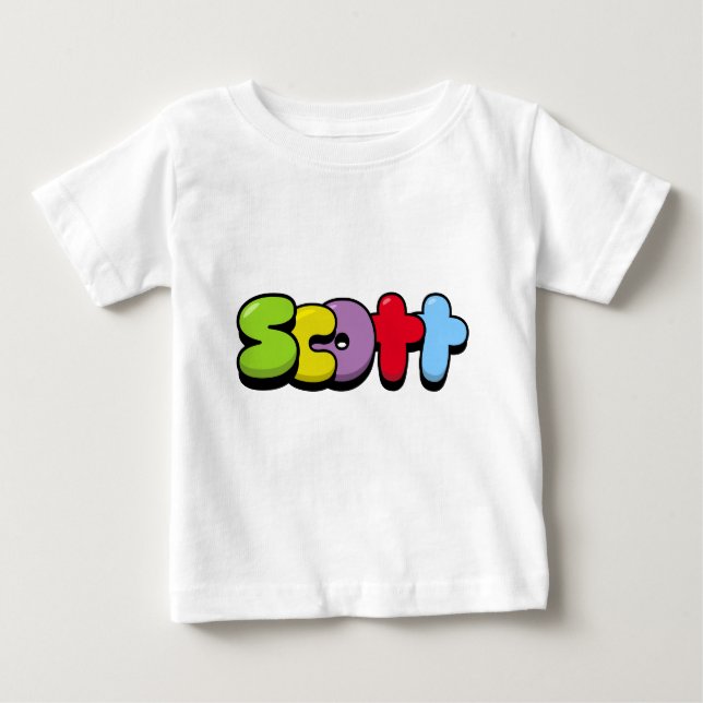 T-shirt Pour Bébé Scott (Devant)