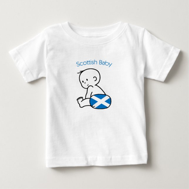 T-shirt Pour Bébé Scottish Baby (Devant)
