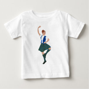 T-shirt Pour Bébé Scottish Highland Dancer - Black Watch
