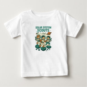 T-shirt Pour Bébé Scouts du système solaire - Aventure parmi les éto
