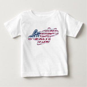 T-shirt Pour Bébé Script Drapeau Semiquincentenaire America 250