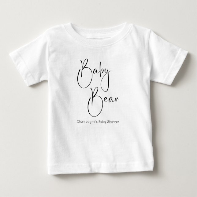 T-shirt Pour Bébé Script moderne T-shirt ours bébé (Devant)