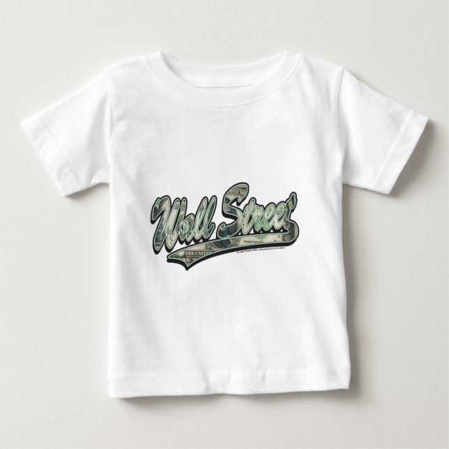 T-shirt Pour Bébé Script-Wall-Street-dans-la-facture (Devant)