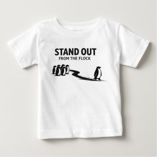 T-shirt Pour Bébé Se démarquer du troupeau – Motivat pingouin minima