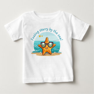 T-shirt Pour Bébé Sea Adventure | Cute poisson Starfish avec lunette