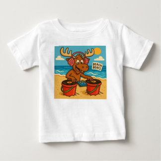 T-shirt Pour Bébé Seashell DJ – Tee Beach Beats pour enfants
