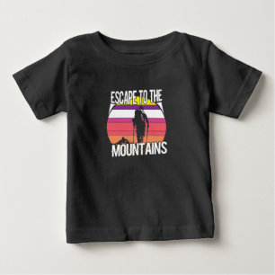 T-shirt Pour Bébé S'échapper dans les montagnes
