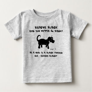 T-shirt Pour Bébé Secourir Chemises Chiens Noirs