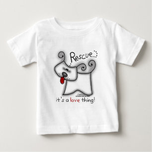 T-shirt Pour Bébé Secourir Chien ... C'est une chose d'amour