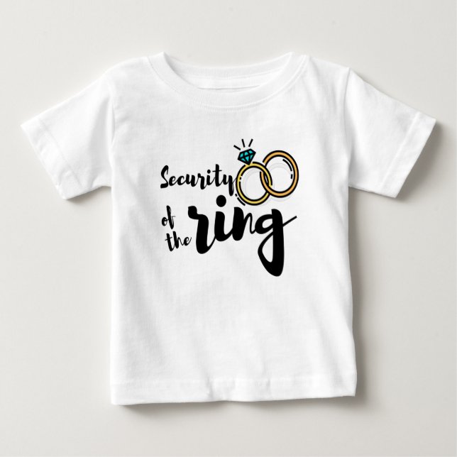 T-shirt Pour Bébé Sécurité de l'anneau (Devant)