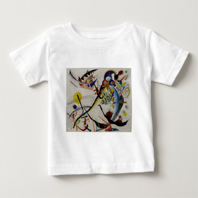 T-shirt Pour Bébé Segment bleu de Kandinsky (Devant)